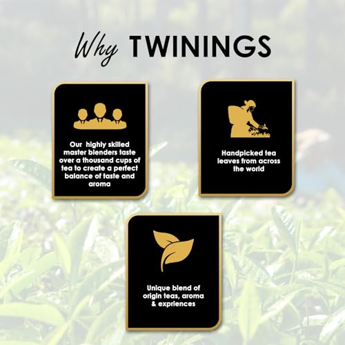 Twinings Classic Teas Collection, 4 Flavours (English Breakfast, Earl Grey, Darjeeling, Assam), 24 Enveloped Tea Bags, 48Gram