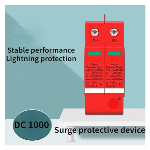 Protector de sobretensiones CC 1000V para proteger electrodomésticos en tormentas 6
