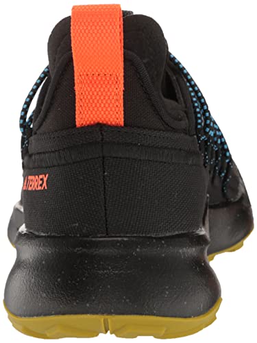 adidas Tênis de caminhada masculino Terrex Voyager 21, Núcleo preto/cinza cinco/laranja impacto, 7.5