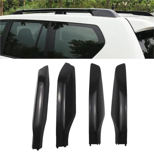 Baca Coche Cubierta Protectora Riel Techo Negro ABS para Land Cruiser Prado 3