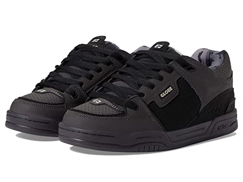 Image of Globe Mens Fusion Skate Shoes, Black /Gunmetal /Grey, 12 UK