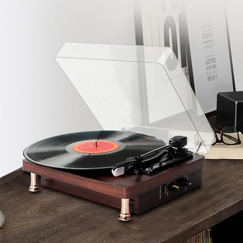 WYRMB Vinyl Record Player Wireless Turntable with Built-in Speakers and USB Support 3-Speed Bluetooth Wireless Playback Headphone for Entertainment and Home Decoration - Les Beatles, Paul McCartney, John Lennon, RIngo Starr, George Harrison WYRMB Vinyl Record Player Wireless Turntable with Built-in Speakers and USB Support 3-Speed Bluetooth Wireless Playback Headphone for Entertainment and Home Decoration – Image 6