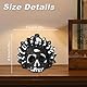 DAJASD Aztekische Todespfeife, Aztec Death Whistle, Schreiende Aztekische Todespfeife, Aztec Skull Whistle, Authentische Menschlich Klingende Schreie Mit Kordelzugbeutel Zum Halloween Tag Der Toten