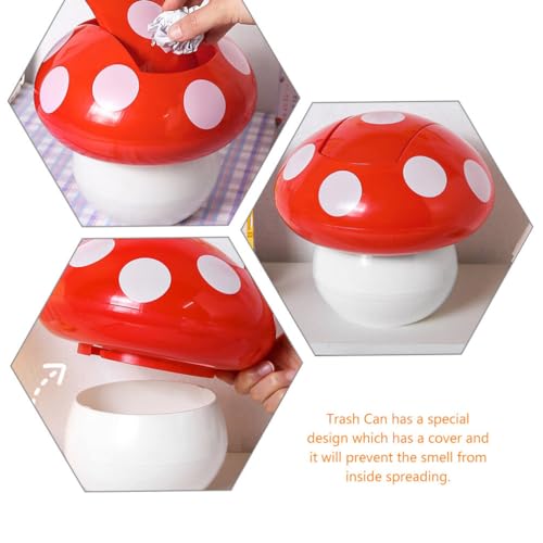 Caneca de basura mini Zerodeko mushroom rectangular miniatura 3