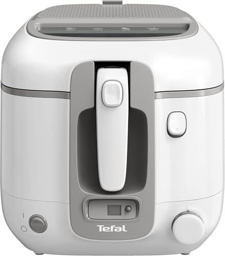 Tefal FR3141 Super Uno Friteuse | Boîtier thermique | Capacité jusqu'à 1,2 kg | Minuterie numérique | Cartouche filtrante anti-odeurs | Récipient intérieur amovible et antiadhésif | Blanc/gris – Image 3