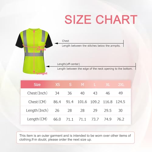 Camisas de seguridad para mujer reflectantes de alta visibilidad 6