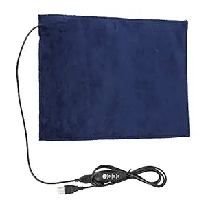 Heating Pad, 5V Portable 3-Mode Adjustable Temperature USB Electric Cloth Heater Pad 24X30 cm, Foldable Washable for Warming Shoulder, Neck, Cushion, Bed