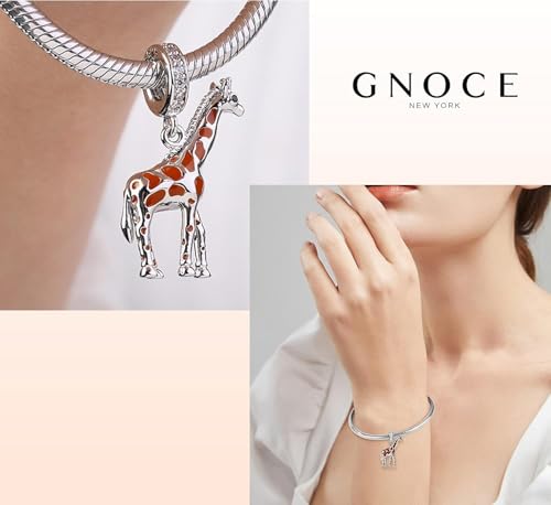 Image of GNOCE Cute Animal Collection Charms 925 Sterling Silver Pendant Dangle Bead Charm Fit for Bracelets and Necklaces, Hand-Finished Keepsake Jewelry Gift for Women, Girls, Mother, BBF