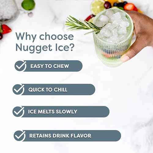 Image of Igloo Countertop Nugget Ice Maker, Produces 30 Pounds Daily First Batch in 8 Minutes, 1.75-Capacity Removable Basket and 1.5-Quart Water Tank, Automatic Cleaning, Black