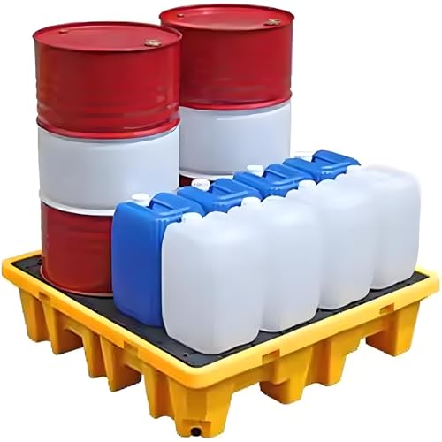 Plataforma industrial para derrames: evite fugas en cubos de pintura con este palé 2