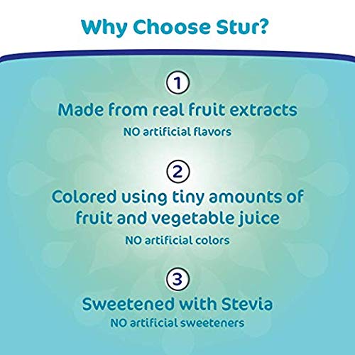 Stur Classic Variety Pack, Natural Water Enhancer (5 Bottles, Makes