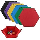 Gykutix 6 Pièces Piste de Dés Hexagone Trieur Puzzle Portable pour Yams Jeux de Société, D...