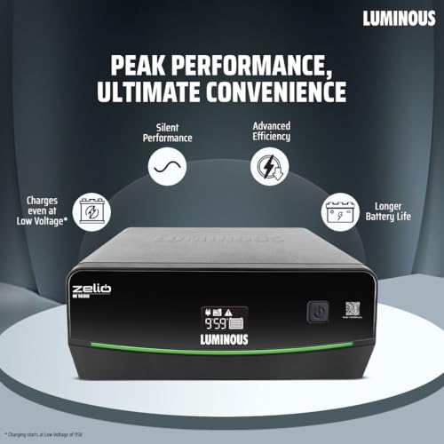 Image of Luminous Zelio M 1600 Sine Wave Inverter Ideal for Home,Office & Shops | 1400VA Inverter | Reliable Power Backup | High Performance| Easy Installation | 36 Months Warranty