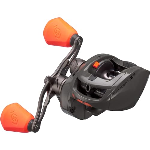 13 FISHING - Concept Z SLIDE - 7.5:1 Gear Ratio - Left Hand Retrieve (Fresh+Salt) - ZSLD2-7.5-LH, Battleship Grey