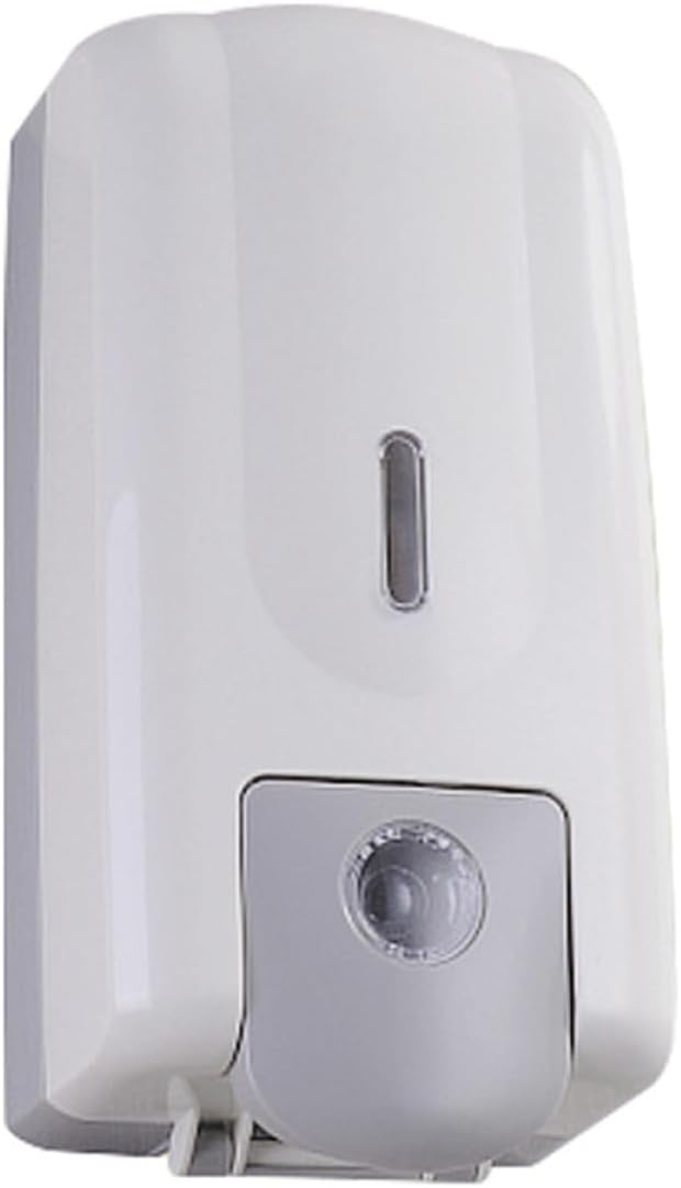 ABOOFAN Wall Mounted Soap Dispenser Hand Press Liquid Soap Holder for Home Hotel Public Bathrooms Refillable Shampoo Shower Gel Container White