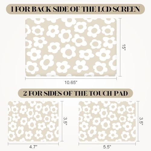 Image of Laptop Skin Sticker Decal, Apricot Flower 13 inch 13.3 inch 14 inch 15 inch 15.4 inch 15.6 inch Laptop Netbook PC Notebook Universal Vinyl Reusable Skin Sticker Cover Art Case Protector