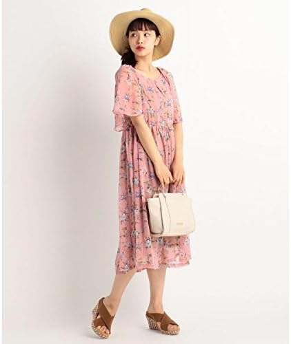 Amazon Co Jp レイカズン Ray Cassin フレア袖花柄プリントワンピース 08ピンク Free 服 ファッション小物