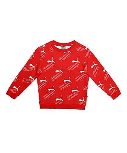 Sweatshirt PUMA Amplified Youth pull sport en coton rouge pour junior taille 116