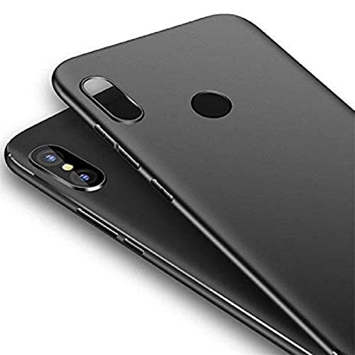 Image of Mobile Back Cover Case for Moto E6 Plus (Silicone Case|CameraProtection|Black SC1510)