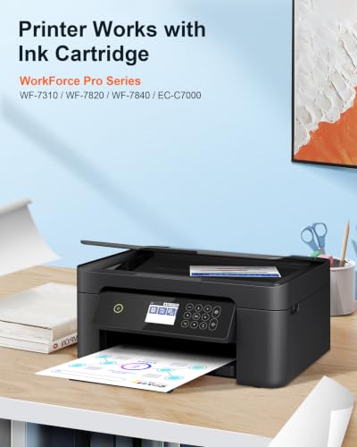 Image of Remanufactured Replacement for Epson 812XL Ink Cartridge Combo Pack for 812 | for Epson WF-7840 Ink Cartridges for 812 for Workforce Pro WF-7840 WF-7820 WF-7310 EC-C7000 Printer (8 Pack, 2B /2C /2M /2Y)
