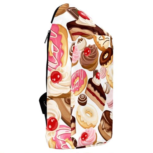 Sac à dos de randonnée compact imprimé Candy et Cupcakes fun - 4