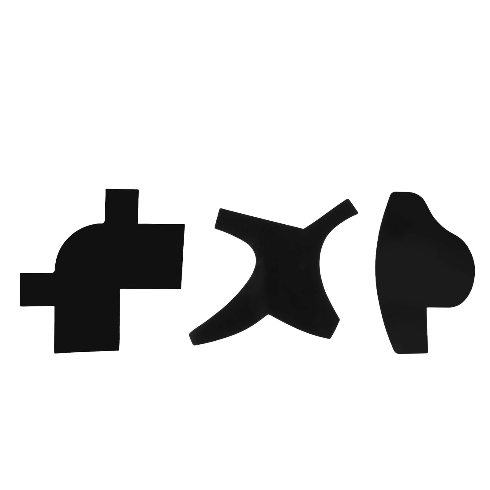 Beard Shaping Card Stylish Beard Enhancement Tool for Home Hairdresser (Black)