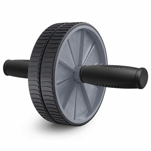 Image of Jaspo AB Drive Abs Roller Wheel with Stainless Steel Rod for Men & Women - Core Strength Training Abdominal Workout Equipment for Home Gym