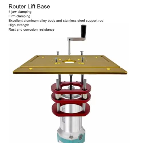 Porte-outil de levage pour routeur avec serrage à 4 mâchoires stable - 4