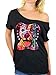 Awkward Styles Awkwardstyles Pitbull colorful Off Shoulder Tops T-Shirt + Bookmark M Black