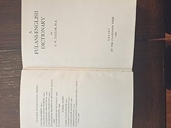 Hardcover Fulani-English Dictionary Book