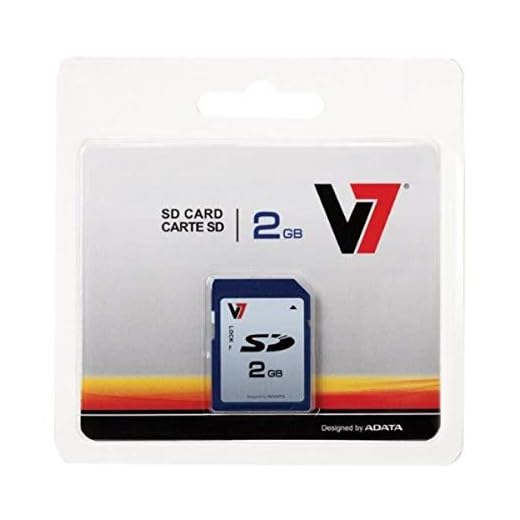 V7 VASD2GR-1N 2GB Secure Digital SD Card - Store / transportphotos, video and data