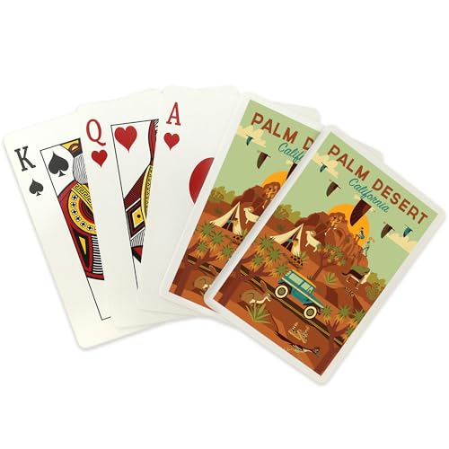 Juego de 52 cartas tamaño póker Palm Desert miniatura 2