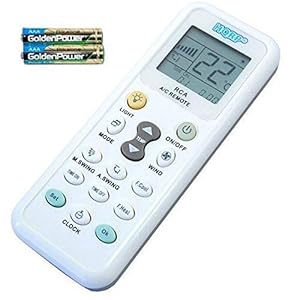 HQRP Télécommande de Climatiseur Compatible avec Fujitsu, DeLonghi, Whirlpool, Daikin, Toshiba, Gree, Samsung, Sanyo, Amcor et Autres Climatiseurs Murals