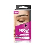 Schwarzkopf Brow Tint Black (10ml), Permanent Eyebrow Tint, Long-Lasting Intensity, Water- and Smudge-Proof, Easy Application Brow Tint for Up to 10 Applications, Vegan Formula