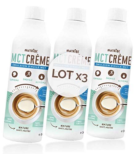  Nutribe MCT Crème, émulsion d'huile MCT de noi...