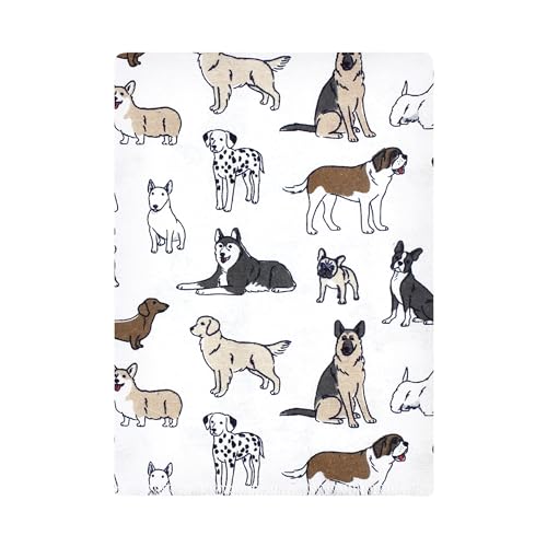 Hudson Baby Unisex Baby Flannel Burp Cloth 12pk, Handsome Dogs, One Size3