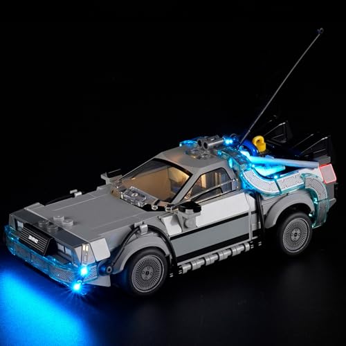 Image of LED Light for Lego Speed Champions Time Machine from Back to The Future 77256 Set, Light Kit Compatible with Lego 77256 Building Blocks Model, Not Included The Model Set