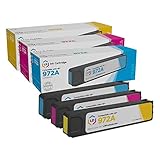 LD Compatible Toner Cartridge Replacements for HP 972A (Cyan, Magenta, Yellow, 3-Pack)