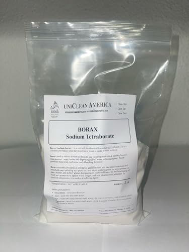 Borax I Sodium Borate I Sodium TETRABORATE I 5 MOL Highly Concentrate Pure 99.9% I Cleaning Booster - Stain Remover I Made in USA I Weight : 1LB
