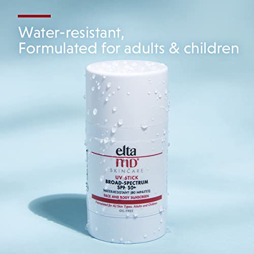 Eltamd Uv Stick Face And Body Sunscreen, Spf 50+ Face Stick Sunscreen With Zinc Oxide, Water Resistant Up To 80 Minutes, Travel Friendly, Tsa Compliant, For Face And Body, No White Cast, 1.3 Oz Stick #TOP3
