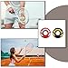OHAOLYLE 4 Pcs Tennis Vibration Dampeners Rubber Racquet Shock Absorbers Creative Tire Shape Tennis Racket Accessories for Tennis and Racquetball Players