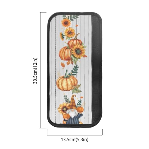 Image of Dreaweet Fall Pumpkin Sunflower Print Refrigerator Handle Covers Set of 4
