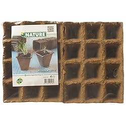Maceteros En Madera Para Jardin Nature Maceta de Turba Biodegradable 144 Unidades 4x4x5 cm Jardineras 6020128