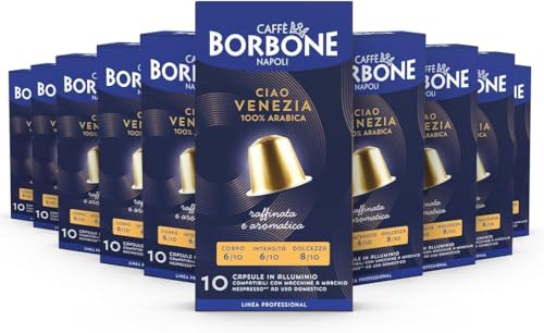 Caffè Borbone Ciao Venezia Aluminum Capsules Compatible with Nespresso Original Machines, Medium Roast, 100 Count