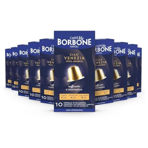 Caffè Borbone Mezcla "Ciao Venezia" - 100 cápsulas - Compatible con Cafeteras de uso domestico Nespresso