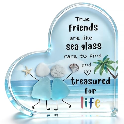 Friends Gifts Quote Heart Keepsake, Friendship Gift for Your Bestie, Soul Sister & Female Companion...