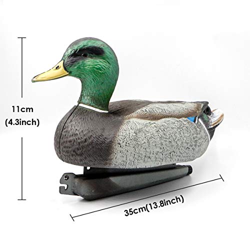 Riorand Highly Realistic Plastic Duck Decoys Hunting Decor Field Mallards Male(Big) #TOP2