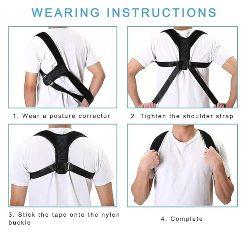 Correcteur de dos et corset de soutien réglable pour la posture - 5
