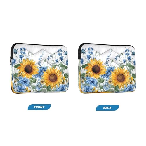 Funda para portátil Rural con girasoles, 13-14 pulgadas miniatura 2