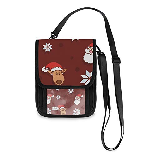 Preisvergleich Produktbild Geldbörse Telefon Tasche Taschen Cartoon Weihnachtsmuster Kartenhalter Münzkassette Brieftasche Große Kapazität